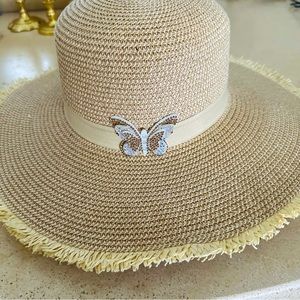 Straw Hat by true love NWT